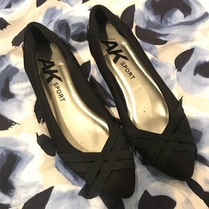 AK Sport Black Flats